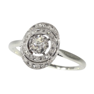 A Timeless Vintage Romance: French Art Deco Diamond Ring